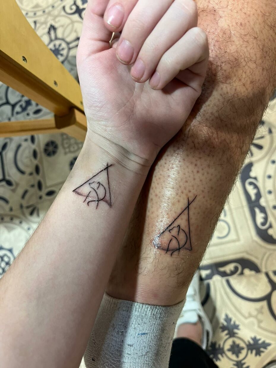 Photo du tatouage de nos convives, il s'agit du logo de Laponie Mush